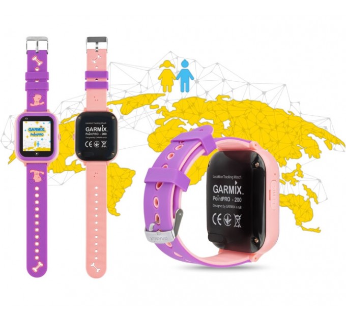 GARMIX Дитячий смарт-годинник Garmix PointPRO-200 4G/GPS/WiFi Pink