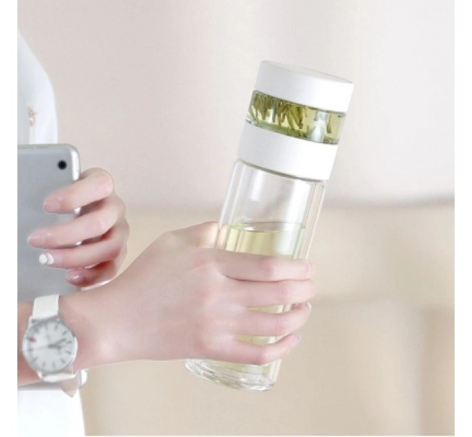 Xiaomi Термос Xiaomi Quange Intelligent Tea Separator Cup White (H8134)