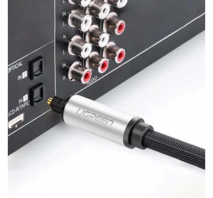 Ugreen Кабель мультимедійний Optical Toslink 1.5m AV108 black Ugreen (10542)