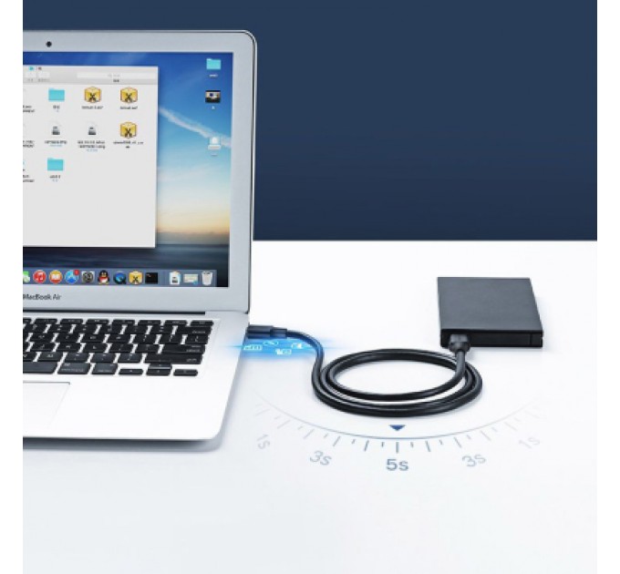 Ugreen Дата кабель USB 2.0 AM/AM 1.0m black Ugreen (10309)