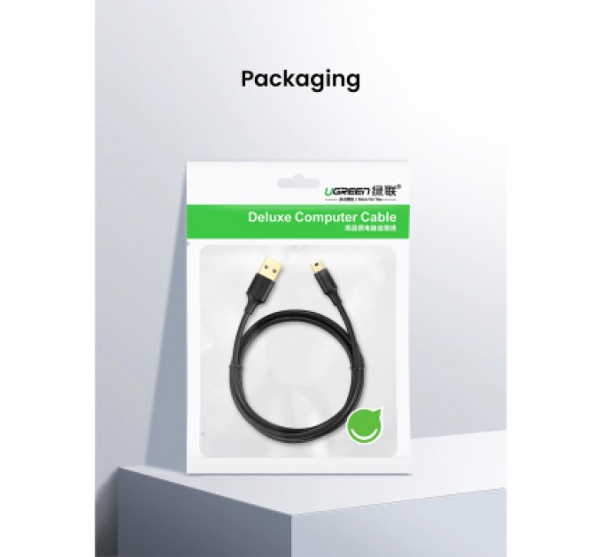 Ugreen Дата кабель USB 2.0 AM to Mini 5P 0.5m black Ugreen (10354)