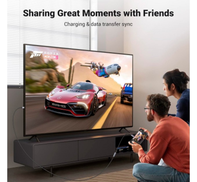 Ugreen Дата кабель USB-C M/F 0.5m 5A USB 3.1 Gen2 10Gbps black Ugreen (80810)