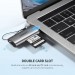 Ugreen Зчитувач флеш-карт Ugreen USB Type-C 3.1 to TF/SD CM184 Gray (50704)
