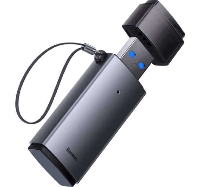 Baseus Зчитувач флеш-карт Baseus USB to SD/TF gray (WKQX060013)