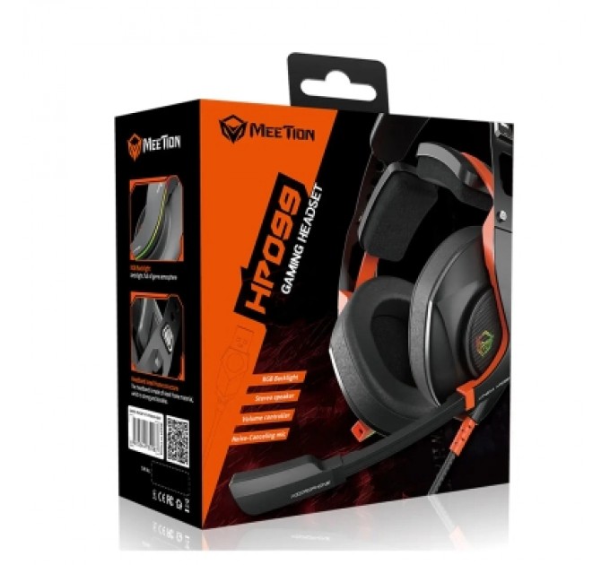 Meetion Навушники Meetion HP099 Black/Orange (MT-HP099-A)