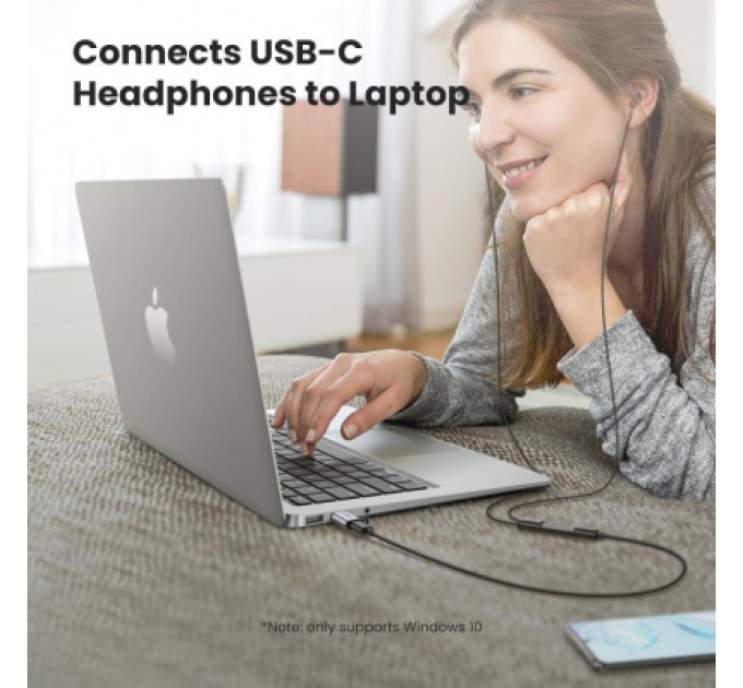 Ugreen Перехідник USB 3.0 AM to USB-C F gray Ugreen (50533)