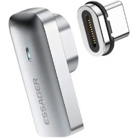 Перехідник USB-C magnetic 20Gbps 4K 90° corner Essager (EZJCX-RJ0G)