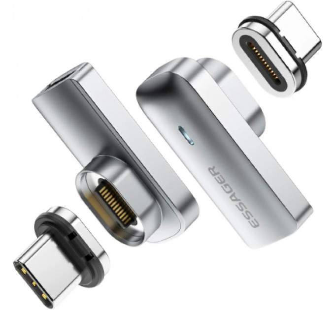 Essager Перехідник USB-C magnetic 20Gbps 4K 90° corner Essager (EZJCX-RJ0G)