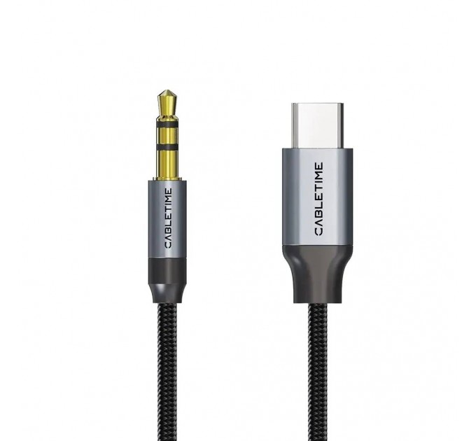 Cabletime Кабель Cabletime USB Type-C - Audio 3.5 мм (M/M), 1 м, Black (CF16H)