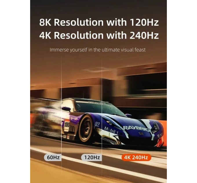 Cabletime Кабель Cabletime DisplayPort - DisplayPort v2.1 (M/M), 16K, 1 м Black (CD13H)