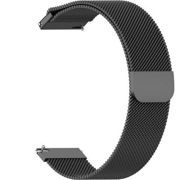 BeCover Ремінець BeCover Milanese Style для Xiaomi Amazfit Bip (20mm) Lite/Bip S Lite/GTR 42mm/GTS/TicWatch S2/TicWatch E/GTS 3/GTS 2 mini Black (707679)
