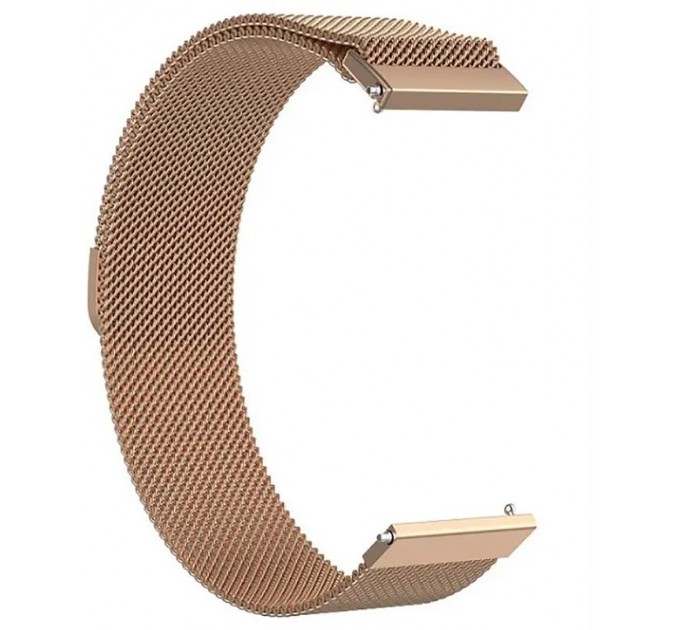 BeCover Ремінець BeCover Milanese Style для Xiaomi Amazfit Bip (20mm) Lite/Bip S Lite/GTR 42mm/GTS/TicWatch S2/TicWatch E/GTS 3/GTS 2 mini Brown (707680)