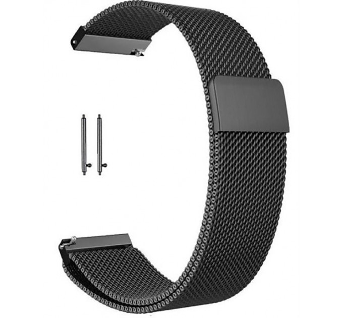 BeCover Ремінець BeCover Milanese Style для Xiaomi Amazfit Bip (20mm) Lite/Bip S Lite/GTR 42mm/GTS/TicWatch S2/TicWatch E/GTS 3/GTS 2 mini Gray (707681)