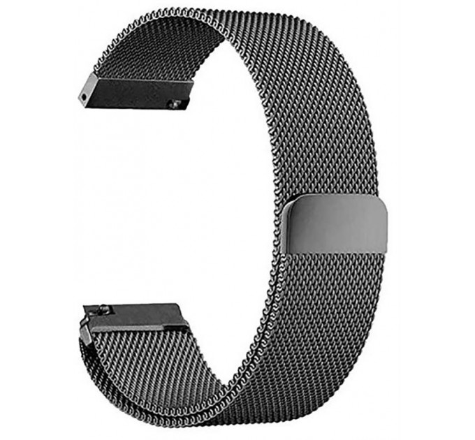 BeCover Ремінець BeCover Milanese Style для Xiaomi Amazfit Bip (20mm) Lite/Bip S Lite/GTR 42mm/GTS/TicWatch S2/TicWatch E/GTS 3/GTS 2 mini Gray (707681)