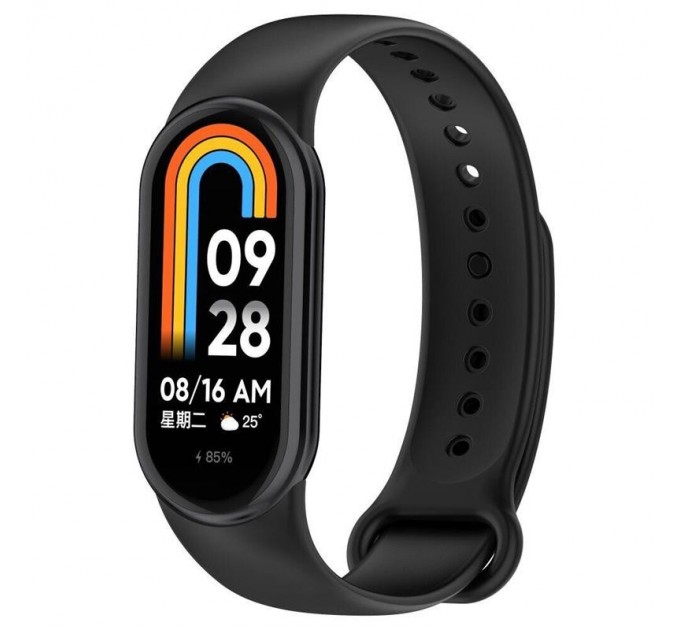 BeCover Силіконовий ремінець BeCover для Xiaomi Mi Smart Band 8 Black (709376)