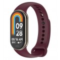 BeCover Силіконовий ремінець BeCover для Xiaomi Mi Smart Band 8 Burgundy Red (709378)
