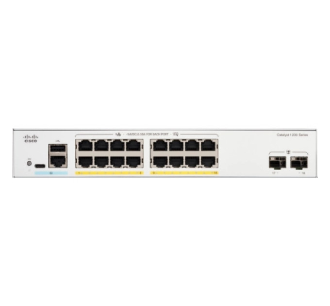 Cisco Комутатор мережевий Cisco C1200-16P-2G