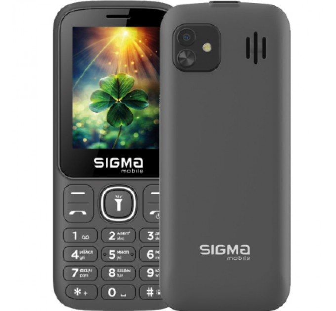 Sigma Мобільний телефон Sigma X-style 242 LUCKY Grey (4827798792926)