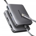 AXAGON Хаб концентратор AXAGON HMC-5HL USB-C 5Gbps SuperSpeed 5in1 hub, Grey