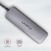 AXAGON Хаб концентратор AXAGON HMC-5 SuperSpeed USB-C COMBO 5in1 hub, Grey