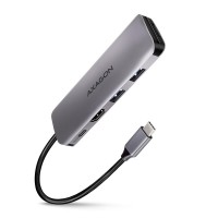 Хаб концентратор AXAGON HMC-5 SuperSpeed USB-C COMBO 5in1 hub, Grey