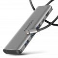 AXAGON Хаб концентратор AXAGON HMC-5H USB-C 5Gbps 5in1 hub, Grey