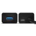 AXAGON Хаб AXAGON HUE-S2BP USB3.0 CHARGING hub, 1.2m Cable, MicroUSB Charging, Black