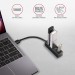 AXAGON Хаб AXAGON HUE-M1A SuperSpeed USB-A MINI hub, USB-A cable 20 cm, Black