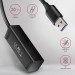 AXAGON Хаб AXAGON HUE-M1A SuperSpeed USB-A MINI hub, USB-A cable 20 cm, Black