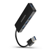 Хаб AXAGON HUE-G1A SuperSpeed USB SLIM hub, cable 14cm Type-A, Black