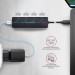 AXAGON Хаб AXAGON HUE-C1C USB-C 5Gbps TRAVEL hub, 20cm Type-C cable, Black