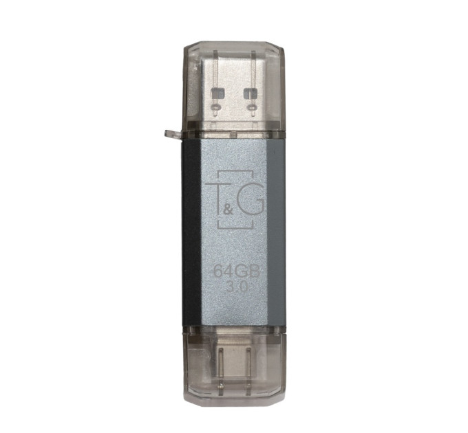 T&G Флеш-накопичувач USB 3.0 64GB Type-C T&G 009 Star Series Silver (TG009TC-64GSL3)