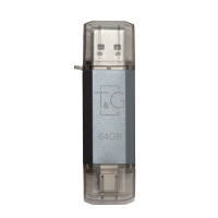 Флеш-накопичувач USB 64GB Type-C T&G 009 Star Series Silver (TG009TC-64GSL)