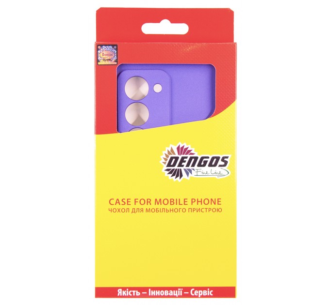 Dengos Чохол до мобільного телефона Dengos Carbon Kit for Xiaomi Redmi 15 4G case + glass Purple (DG-KM-164)