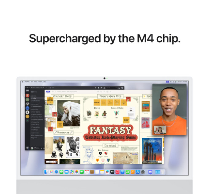 Apple Комп'ютер Apple 24" iMac Retina 4.5K / Apple M4 (10-c/CPU, 10-c/GPU), 16, 512, Silver, Model A3137 (MWUV3UA/A)