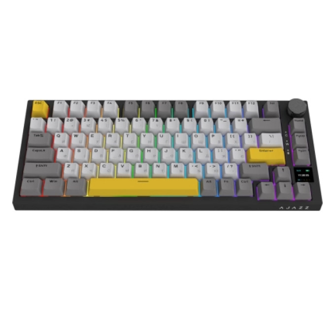 Ajazz Клавіатура Ajazz AK820 Pro Flying Fish Switch Black RGB USB/Wireless/Bluetooth UA Black (AK820PRO-FF-BGY)