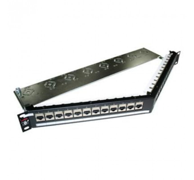 Патч-панель 19" кутова 24xRJ-45 STP cat.6A, DG+, 1U Molex (PID-00218)
