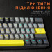 GamePro Клавіатура GamePro MK130G Pro Outemu Red Switch Hot-Swap 60 RGB USB/Wireless/Bluetooth Black (MK130G Pro)