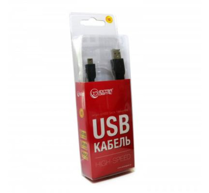 Extradigital Дата кабель USB 2.0 AM to Mini 5P 1.5m Extradigital (KBU1628)