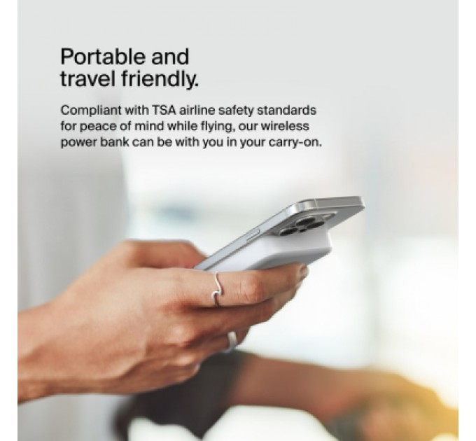 Belkin Батарея універсальна Belkin 10000mAh MagSafe Wireless Qi2 White (BPD008BTWH)