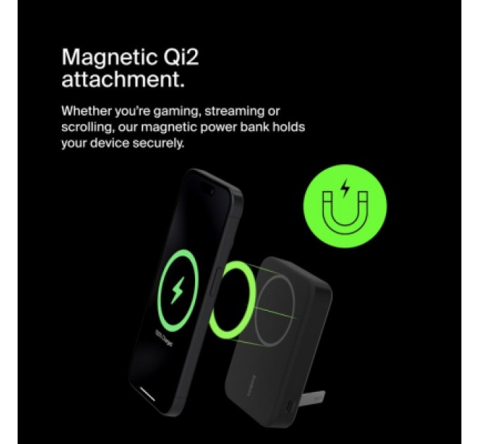 Belkin Батарея універсальна Belkin 10000mAh MagSafe Wireless Qi2 Black (BPD008BTBK)