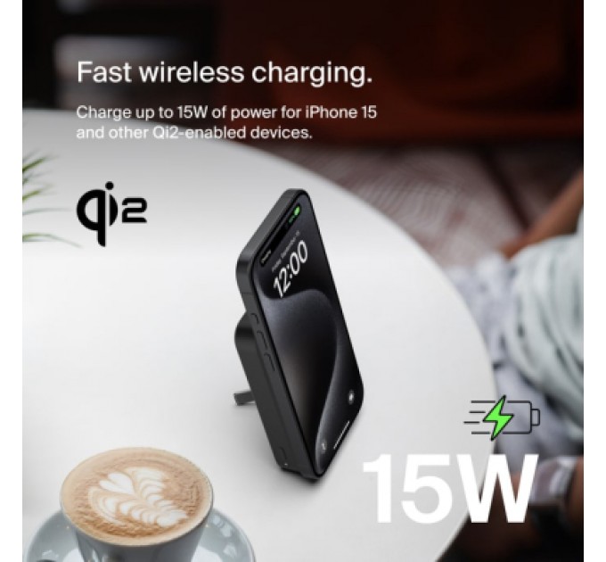 Belkin Батарея універсальна Belkin 8000mAh MagSafe Wireless Qi2 Black (BPD007BTBK)