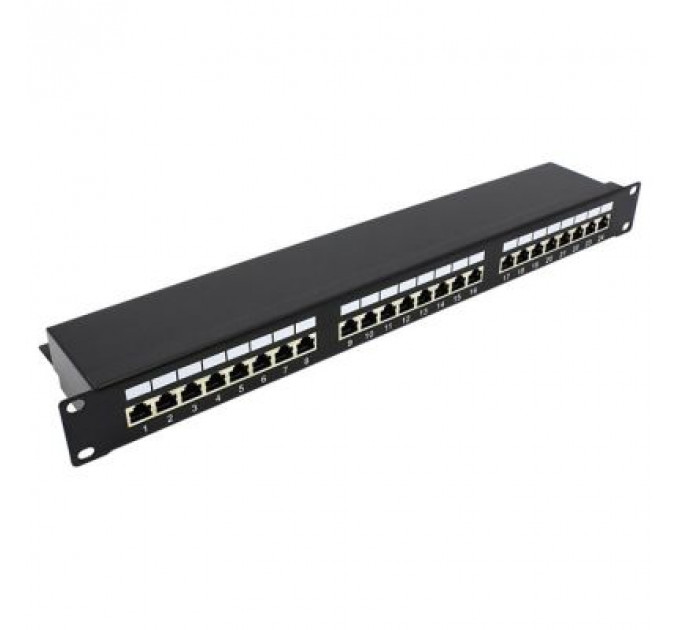 Патч-панель 19" 24xRJ-45 STP cat.5e, 1U Molex (KD-PP30-STP-C5e-24P)