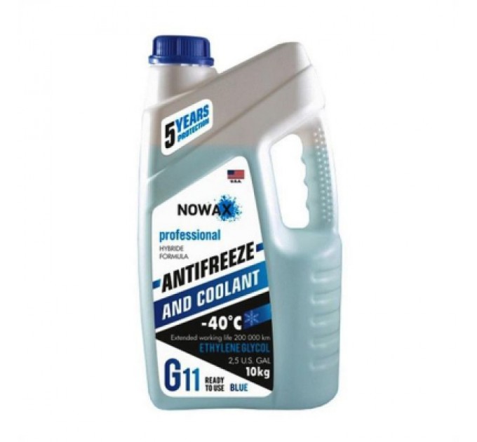 NOWAX Антифриз NOWAX BLUE G11 10кг (NX10002)