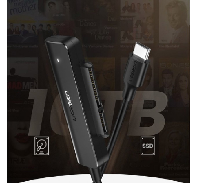Ugreen Перехідник USB 3.0 Type-C to SATA III (F) CM321 Ugreen (70610)