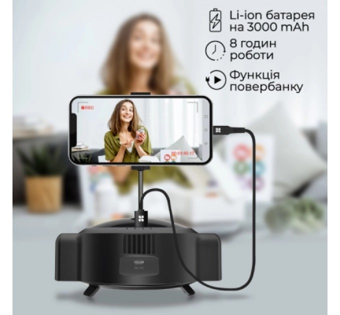 Promate Веб-камера Promate Vision-HD з функцією гучного зв'язку Black (vision-hd.black)