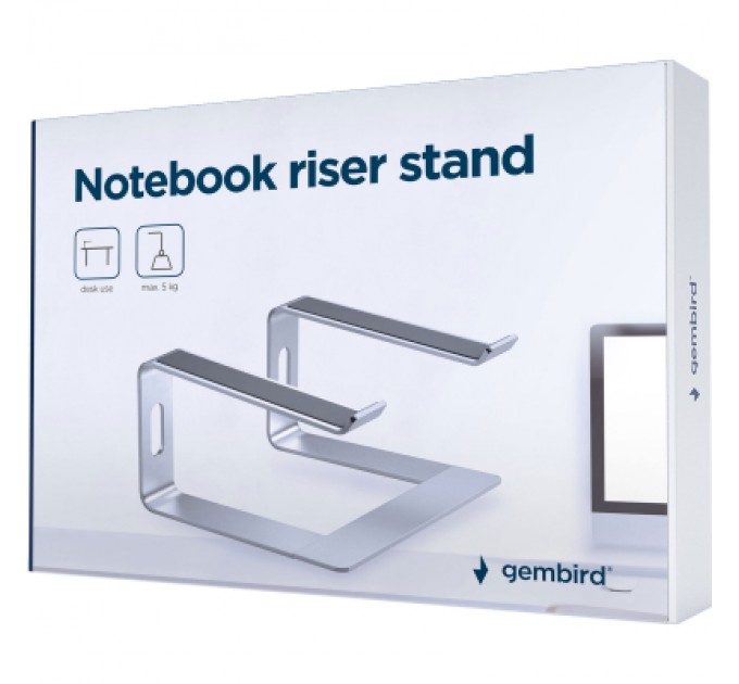 Gembird Підставка до ноутбука Gembird до 15.6", алюміній (NBS-D1-01)