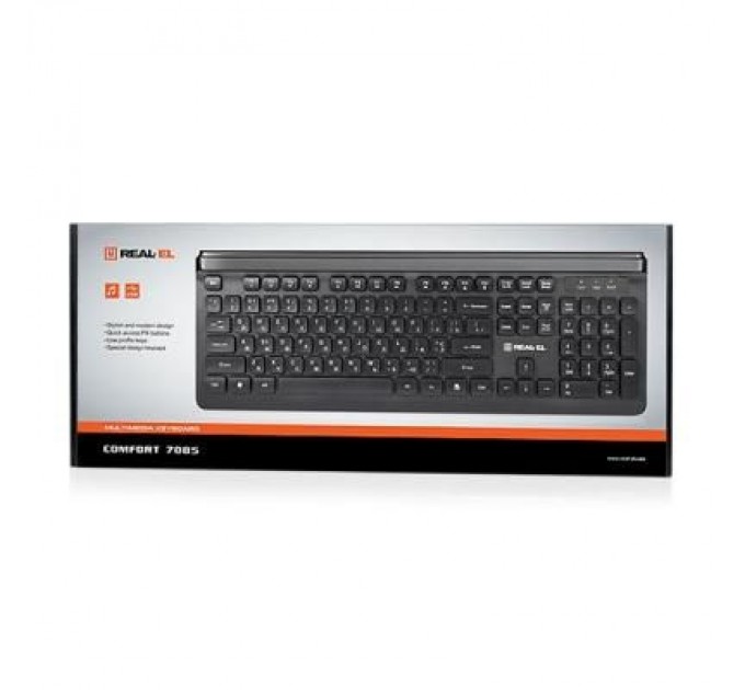 Клавіатура REAL-EL 7085 Comfort Black