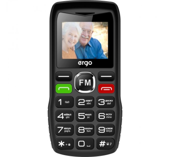 Ergo Мобільний телефон Ergo R182 Black