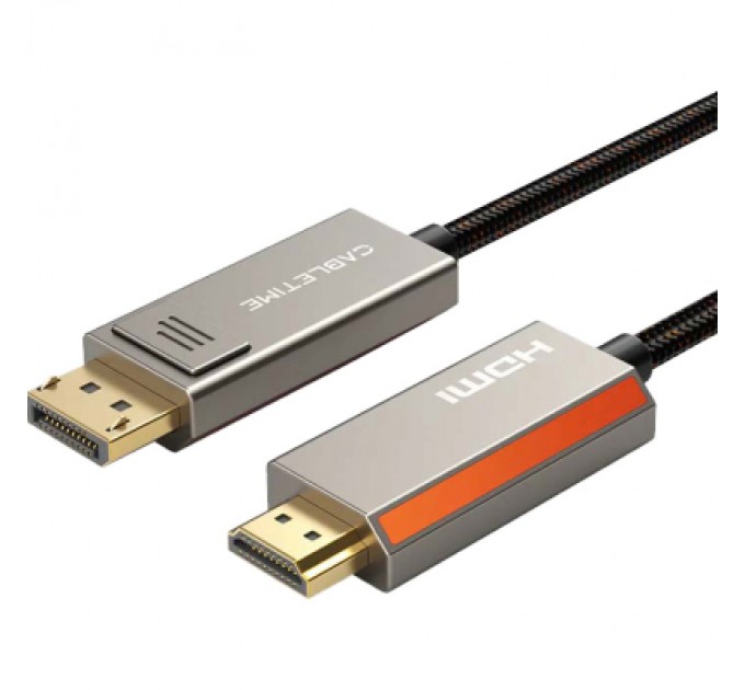 Cabletime Кабель мультимедійний DisplayPort M to HDMI M 8K60Hz Cabletime (CA916405)